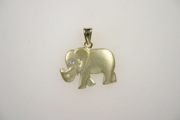 Gold pendant of an elephant